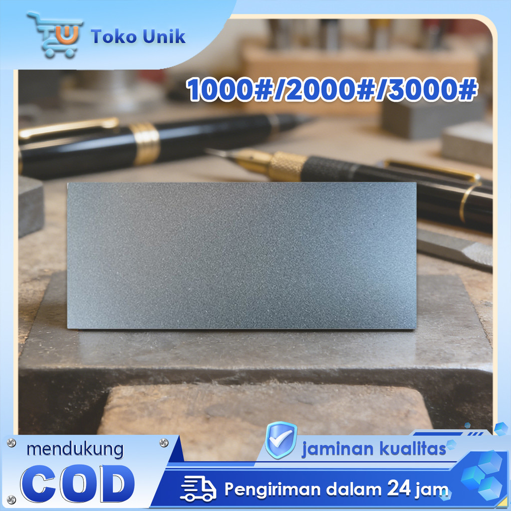 Batu Pengasah Pisau Diamond Sharpening Plate Grid Pelat Penggilingan Berlian 1000#/2000#/3000#