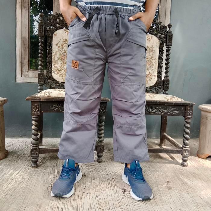 CELANA SIRWAL PANGSI OUTDOOR WISTER American drill dan katun elastis combed stretch - ABU, L3
