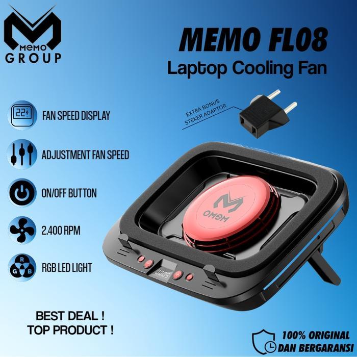ginal Memo FL08 laptop cooling fan with 2400M tuo compressed air Cooler laptop