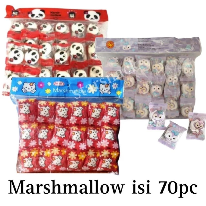 Marshmallow Panda  70 biji