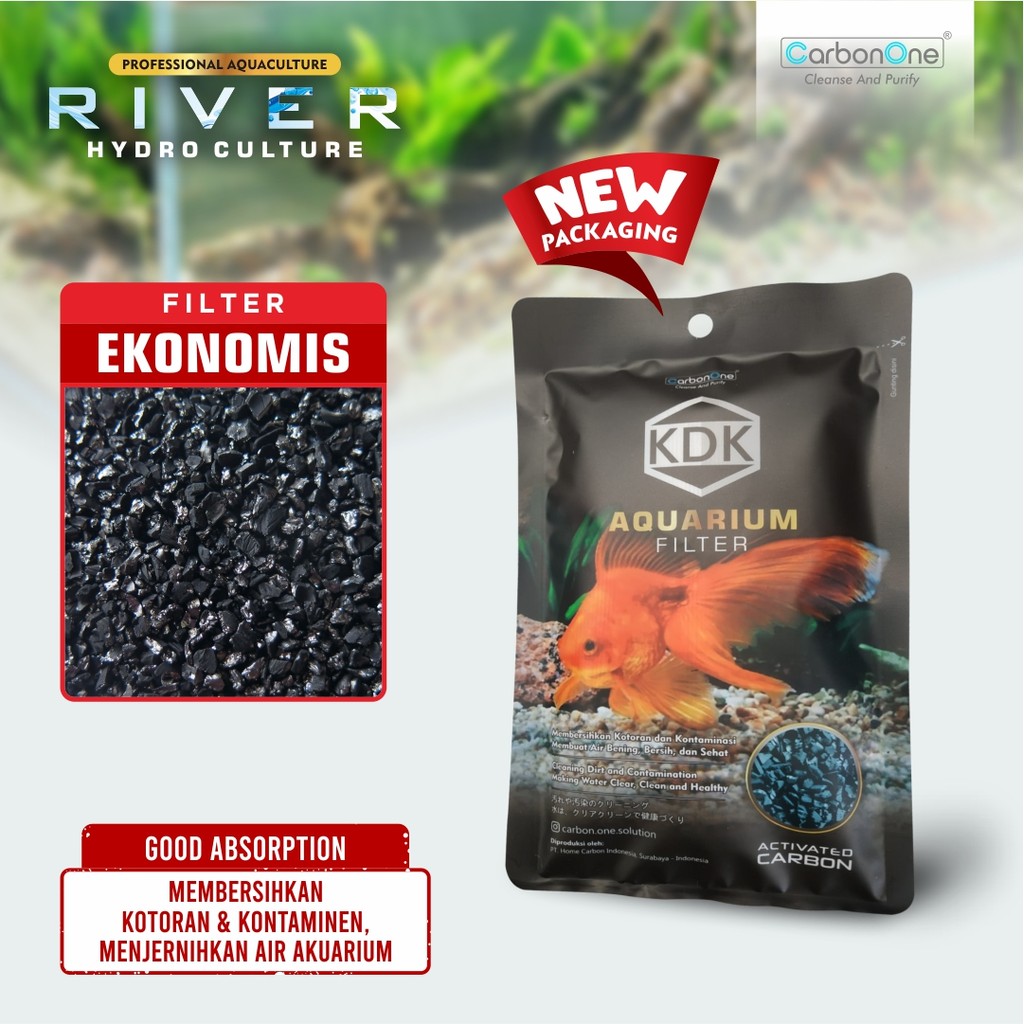KDK Karbon Aktif Filter Aquarium  Small | Media Filter Aquarium Karbon Aktif
