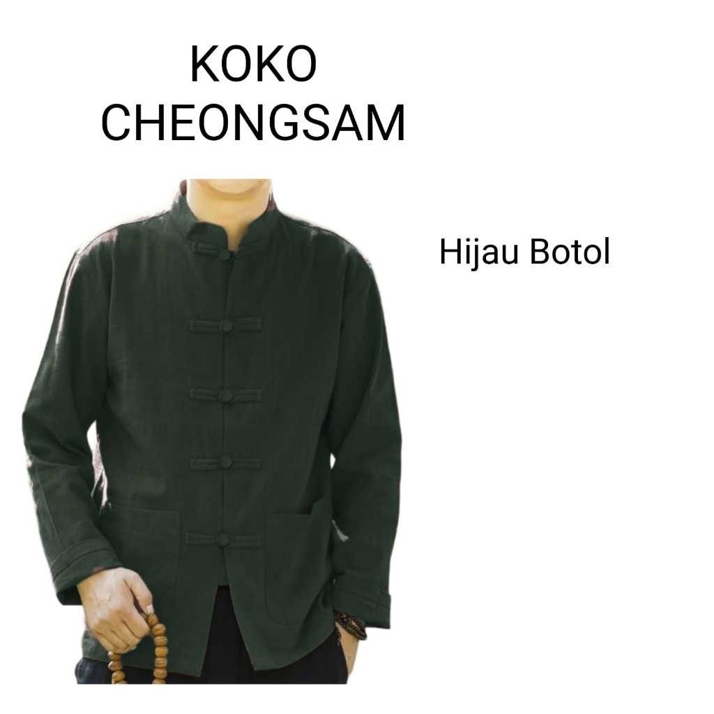 STELLASHOPPIE | Koko CHEONGSAM Mandarin Baju Koko Pria Lengan Panjang LIMITED EDITION