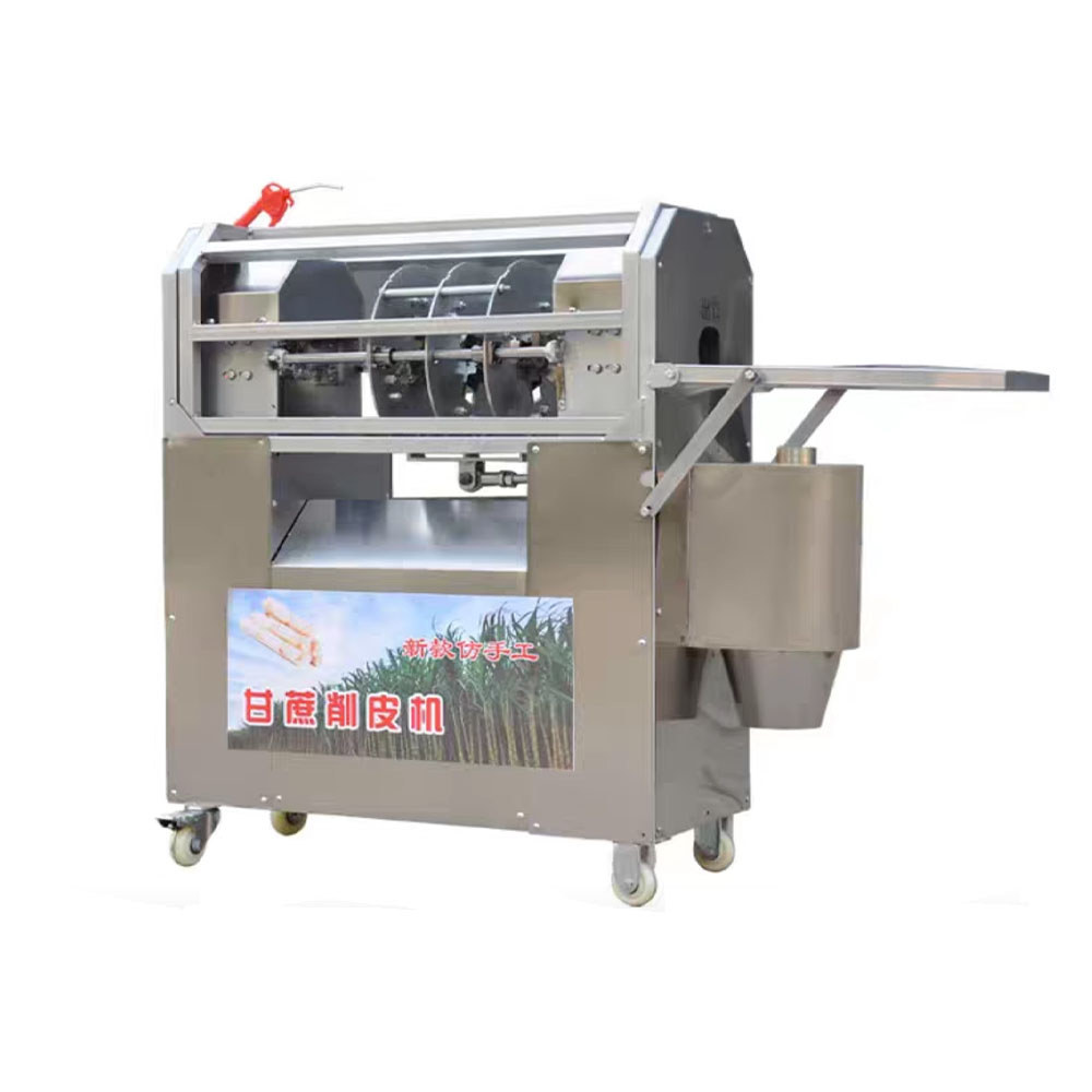 Commercial Automatic Electric Sugar Cane Peeler and Cutter Machine Sugarcane Peeling Cutting in One 
