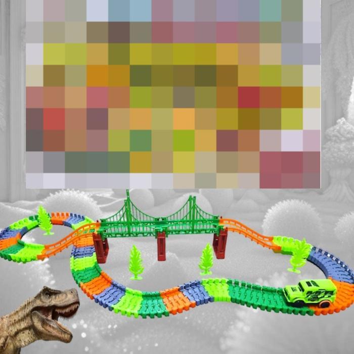 MAINAN ANAK COWOK RAIL KING LARGE - RAIL KING 19PCS