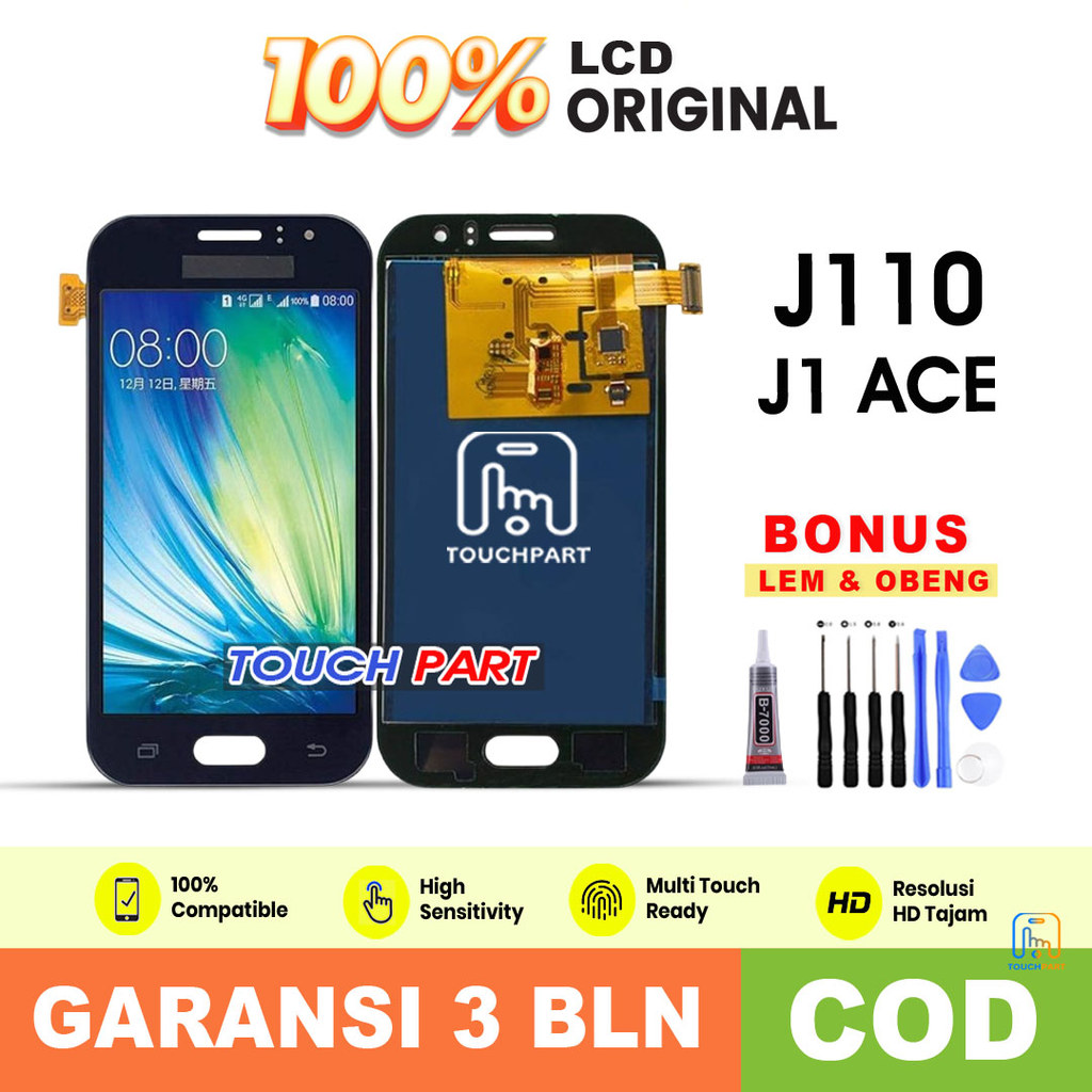 LCD SAMSUNG J1 ACE / J110 FULLSET TOUCHSCREEN ORIGINAL