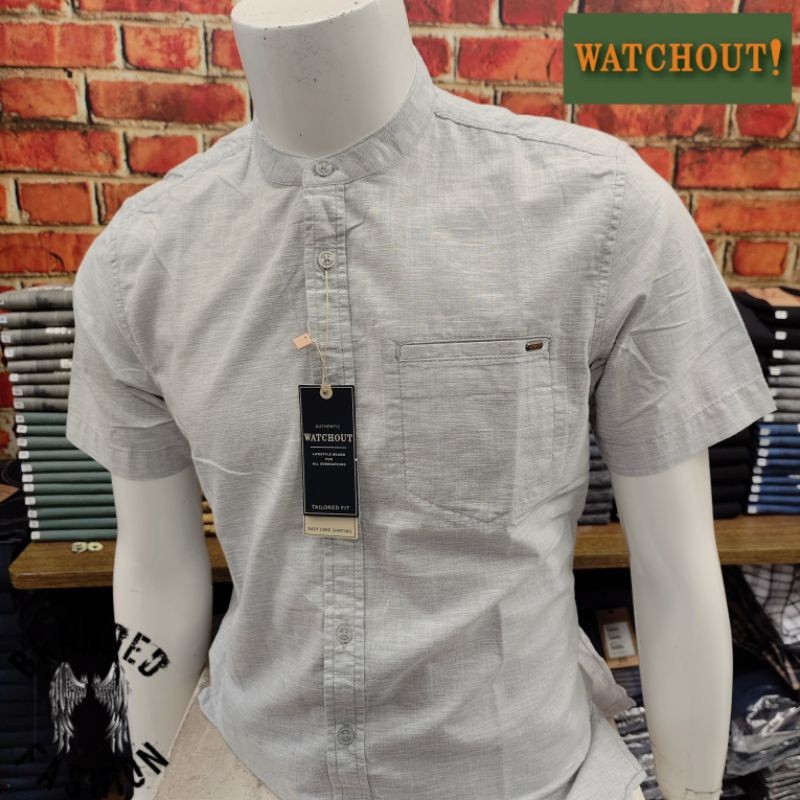 WATCHOUT CASUAL KEMEJA KOKO LENGAN PENDEK WS920000023 GREY