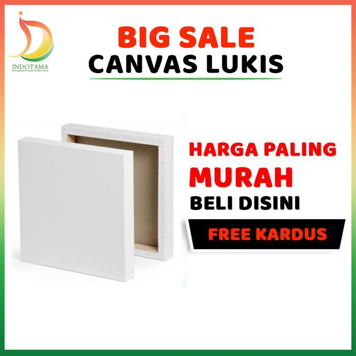 Canvas Lukis Mini, Kanvas Putih, Kanvas Lukis Putih, Kanvas Mini Murah - 10x10 Cm