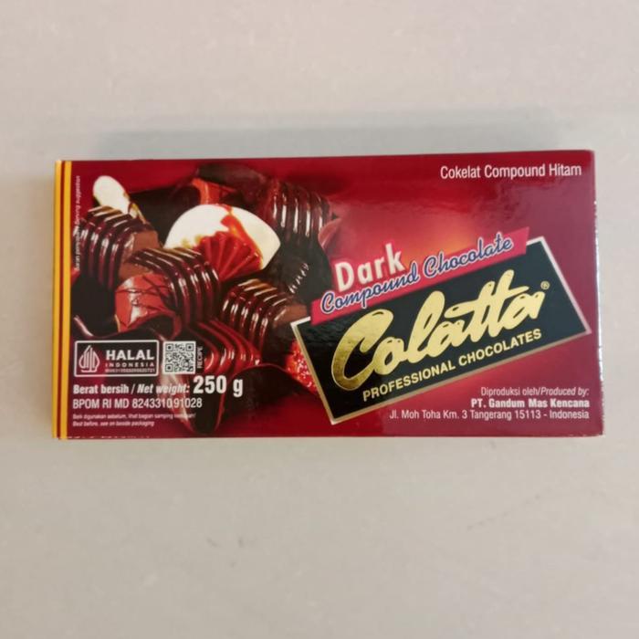 COLATTA DARK/MILK CHOCOLATE COMPOUND 250gr - DARK COMPOUND