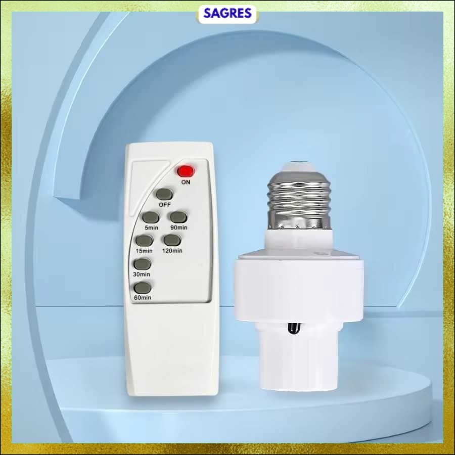 Fitting Lampu Bohlam E26 E27 dengan Remot Kontrol 40W - AMME27