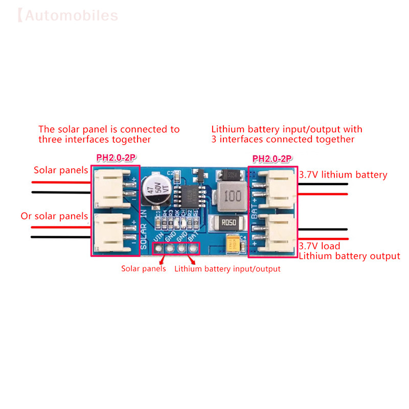 Pengisi Daya Panel Surya MPPT CN3791 yang Dapat Disesuaikan untuk Baterai Lithium 3.7V 18650 dengan 