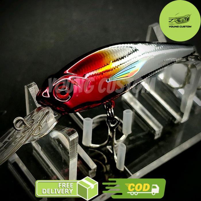 Lure " SHADOW "  8gram / 8 cm minnow lidah panjang umpan pancing ikan muara laut lais hampala gt tom