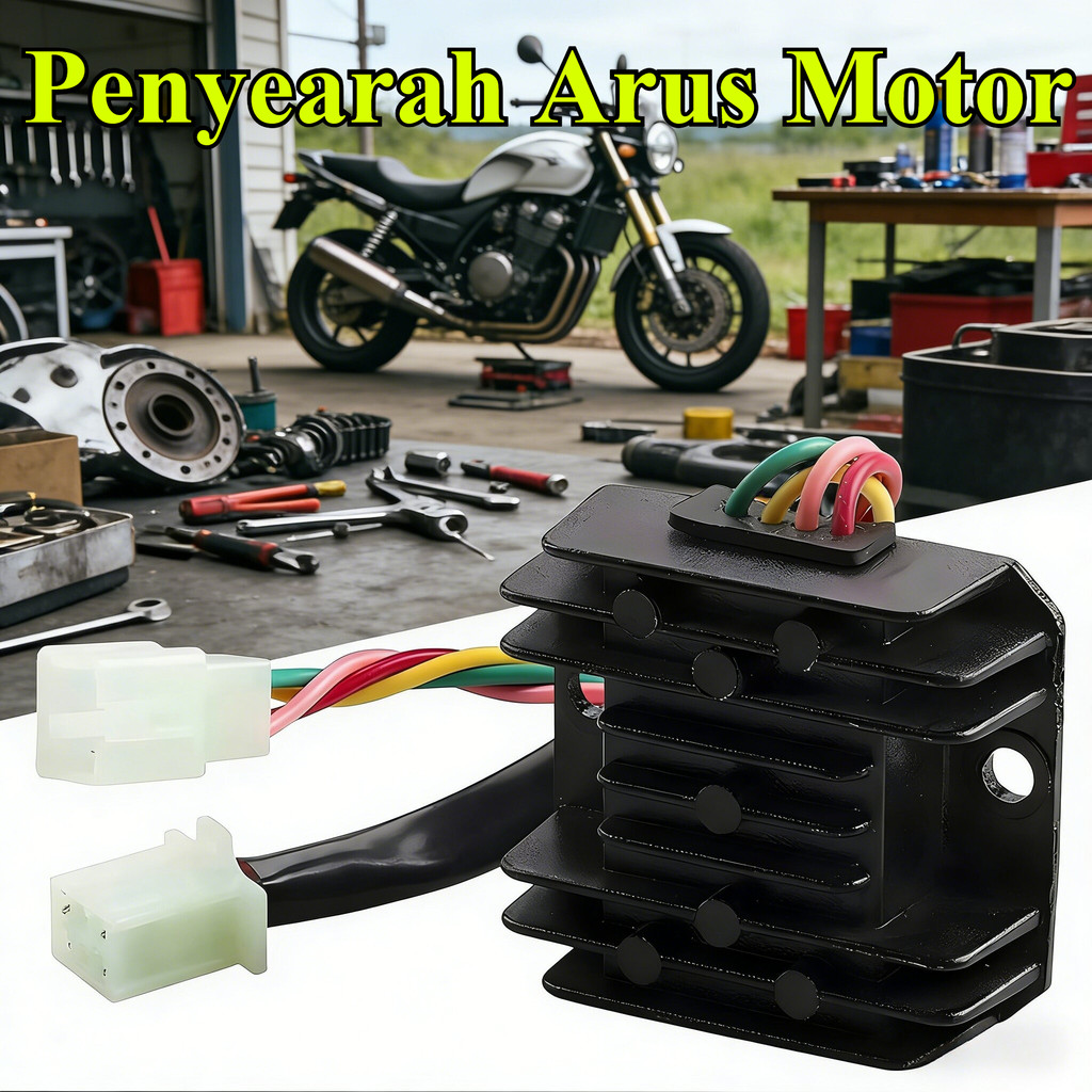 5 Wire Full Wave Motorcycle Regulator Rectifier – Pengatur Tegangan Motor untuk GY6 125/GY6 150, DC 