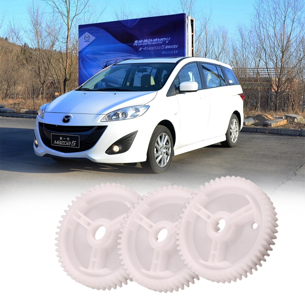 Roda gigi mekanis putih Gear Regulator Motor Power Window Mazda Barang Putih 53 Gigi