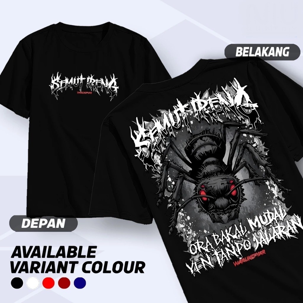Kaos Semut Ireng/ kaos Distro motif kata Semut Ireng/ Tshirt Pria Wanita / kaos pria wanita