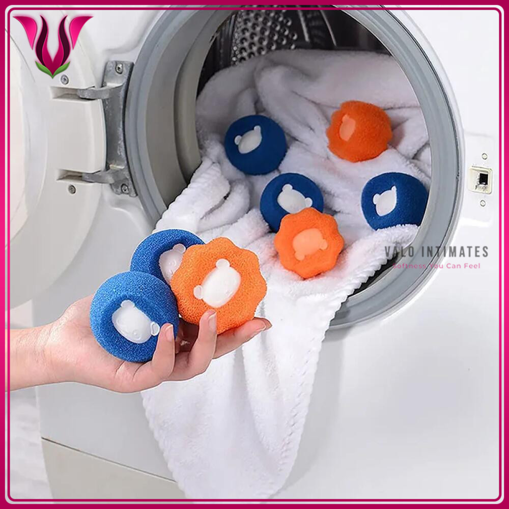 VALO Bola Laundry Anti Kusut Mesin Cuci Magic Ball Pembersih Bulu Kucing & Rambut Reusable