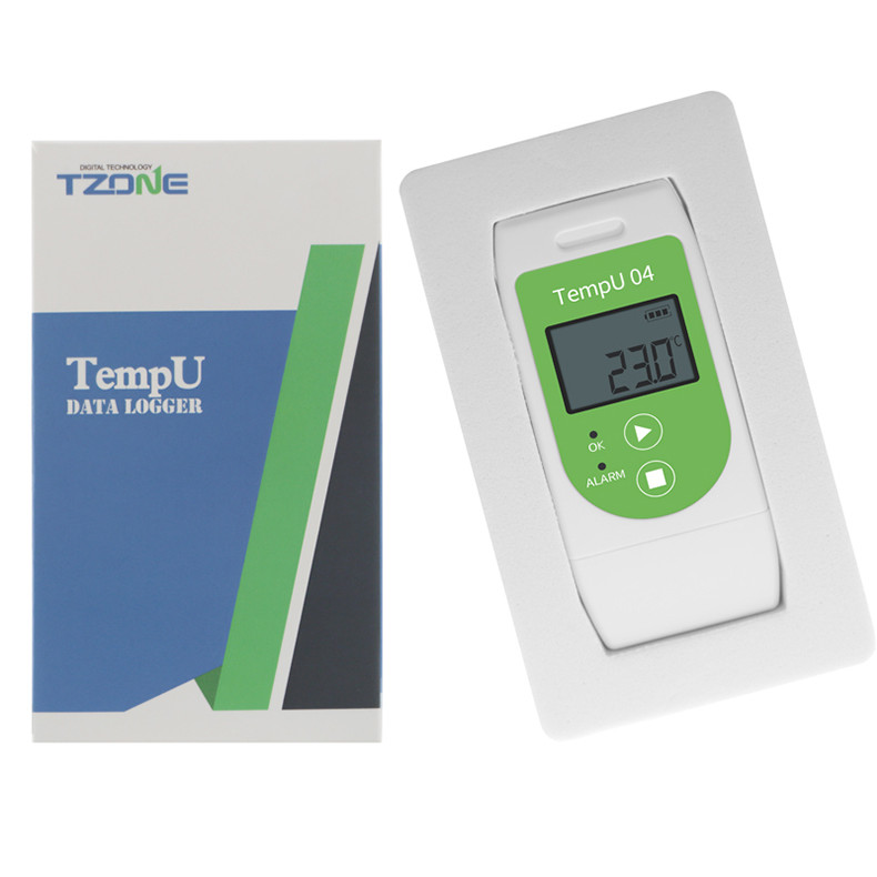 TempU04 USB Temperature Data Logger Reusable Temperature Recorder PDF Report Temperature Record Inst