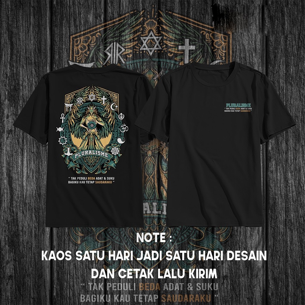 KAOS PLURALISME BAJU PLURALISME AGAMA / Kaos Pluralisme / Kaos Pluralisme Murah / Pluralisme