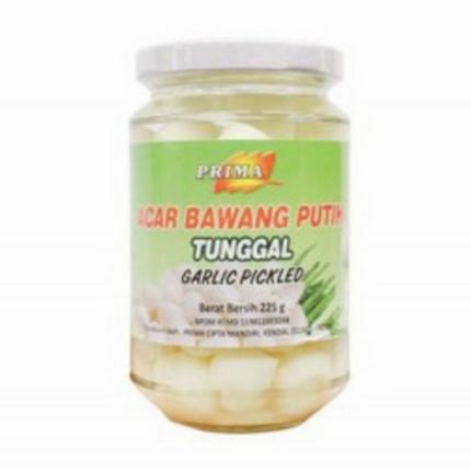 prima acar bawang putih tunggal 225gr garlic pickled