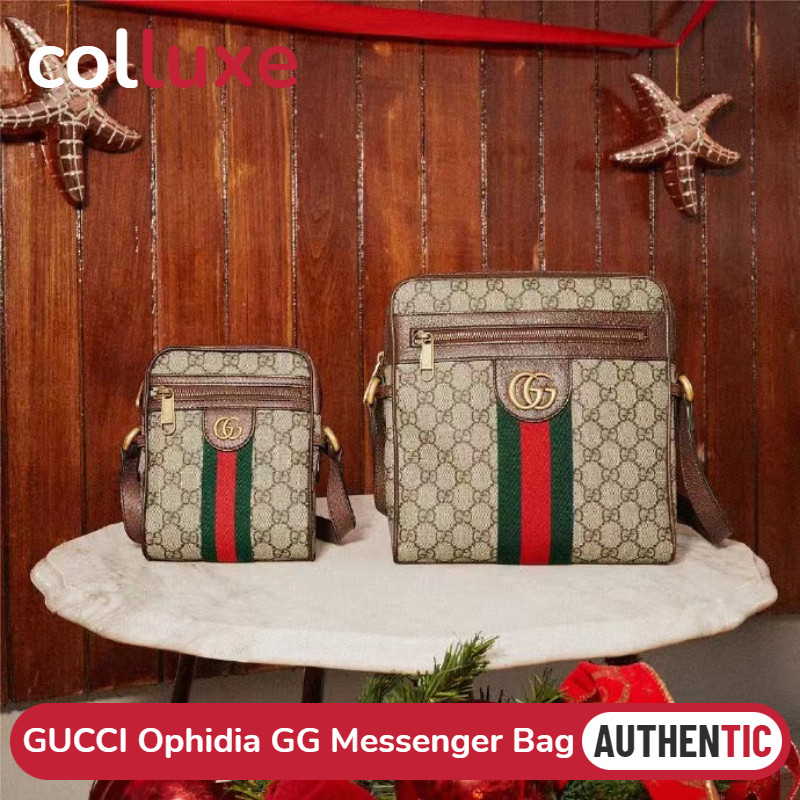 Tas Messenger Gucci Ophidia GG Tas Bahu Uniseks