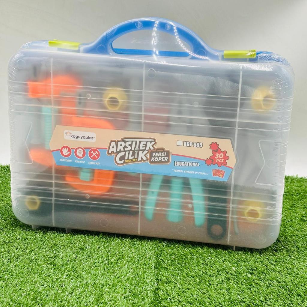 Mainan Anak Arsitek Koper - Alat Perkakas 30 Pcs- Tools Set