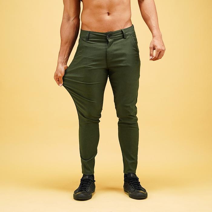 NEVERES Stretch Tech Chino Pants - Army Green, 32