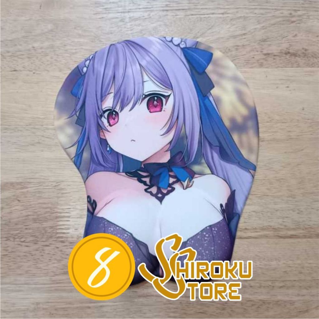 Genshin Impact Oppai Mousepad / Gaming Mouse Pad 3D Ecchi Waifu Anime Game Liyue Ganyu Keqing Hu Tao