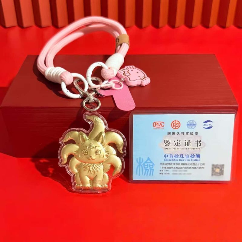 Gantungan Kunci Rubah Sembilan Ekor Mitos Gantungan Telepon