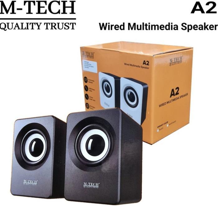 A2 Speaker M-Tech ginal Multimedia PC Komputer Laptop - Putih