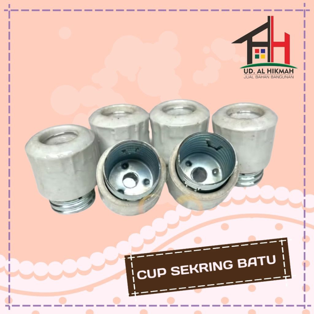 CUP SEKRING / Kop Sekring Batu / Rumah Sekring Batu / Kap Sekring Sikring Keramik