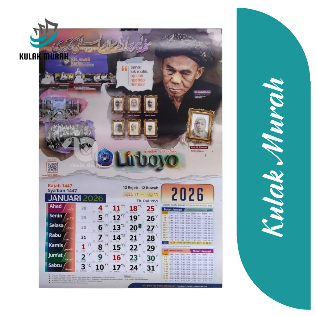 Kalender 2026 Pondok Pesantren Lirboyo