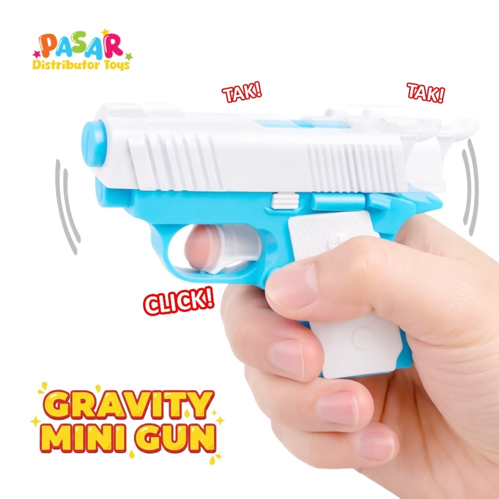 Mainan Anak 88208-B/M1911 GRAVITY 3D RADISH GUN Mainan Tembakan Mini Anak Edukatif Tekan Warna