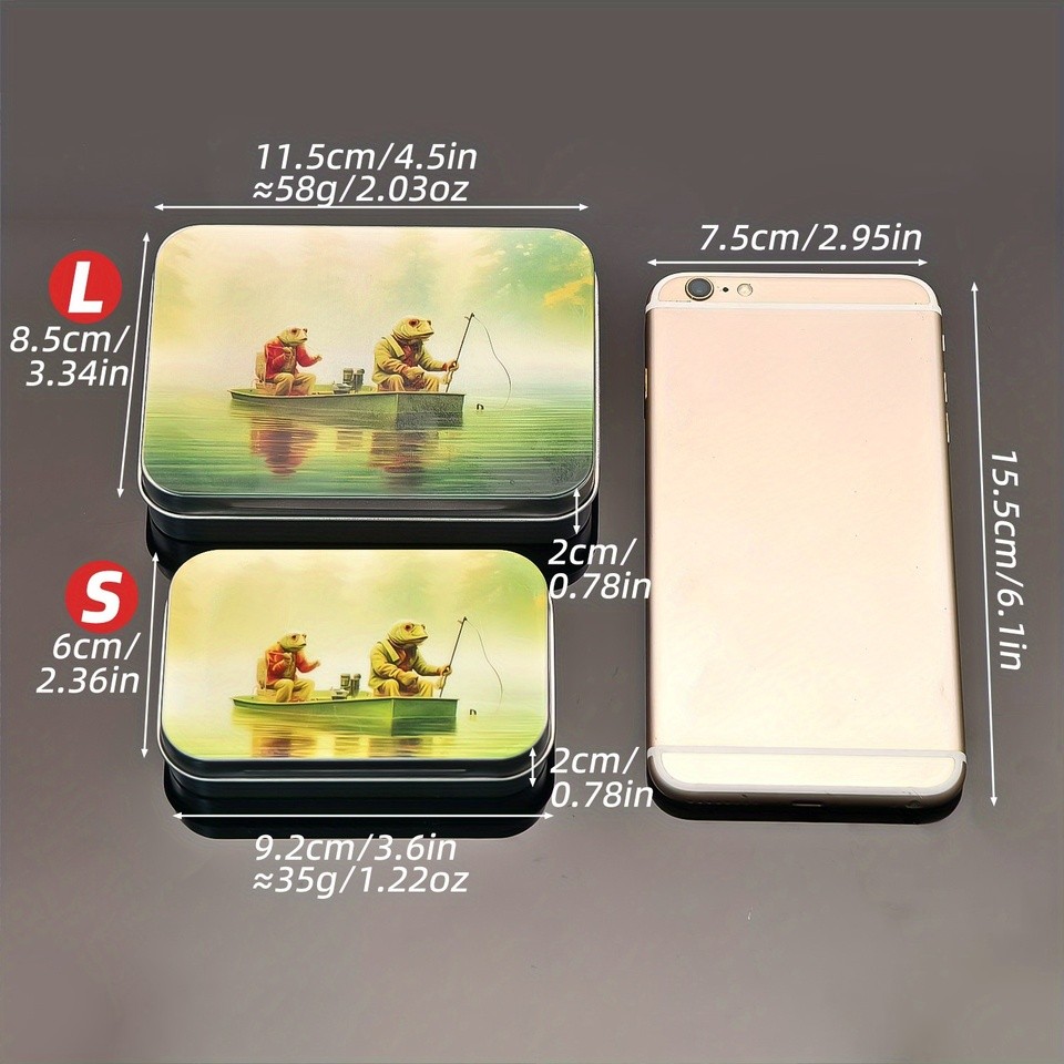 ANFS 1pc Metal Tackle Box, Fly Fishing Storage Box, Premium Design Hook Organization, Organized Tack