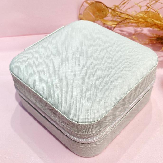 Kotak Perhiasan Emas Pink - Box Set Perhiasan - Medium - White