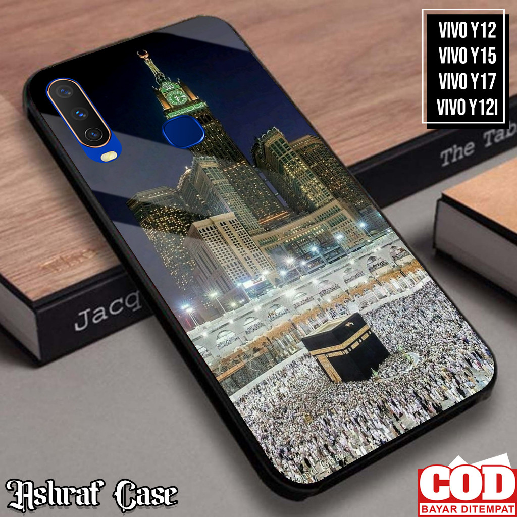 Case Vivo Y12/Y12i/Y15/Y17 - Casing Vivo Y12i/Y15/Y17 ( ISLMC ) Softcase Glass Kaca - Kesing Hp - Si
