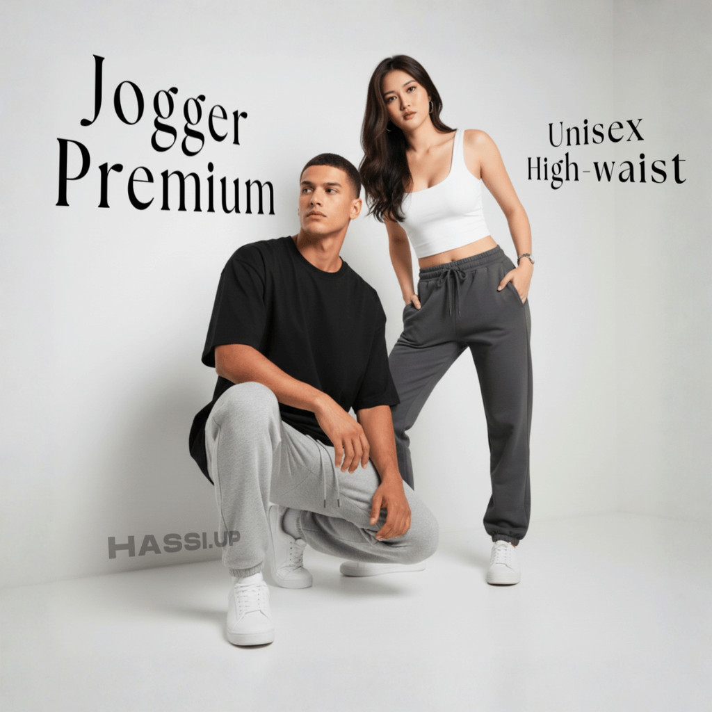 HASSI | CELANA JOGGER SWEATPANTS | JOGGER PRIA WANITA | SWEATPANTS JOGGER | CELANA JOGGER UNISEX | C