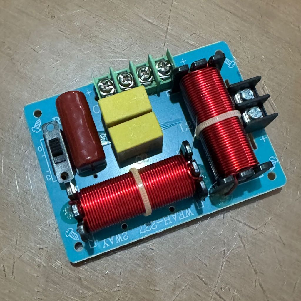 crossover pasif 2 way TREEBLE BASS PASIF SPEAKER SPLITTER