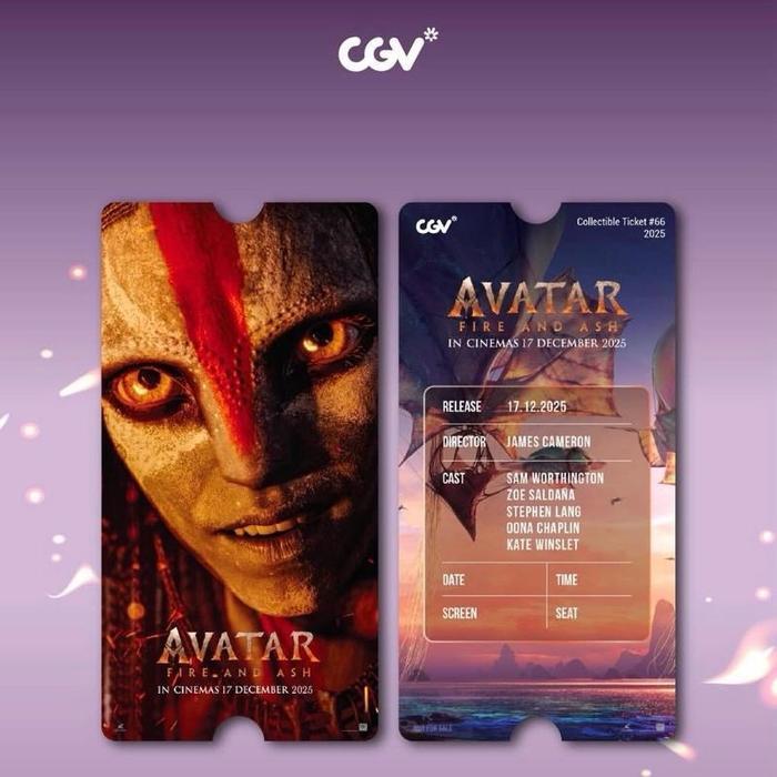 Official Avatar Fire and Ash Collectible Ticket, CGV - Varang