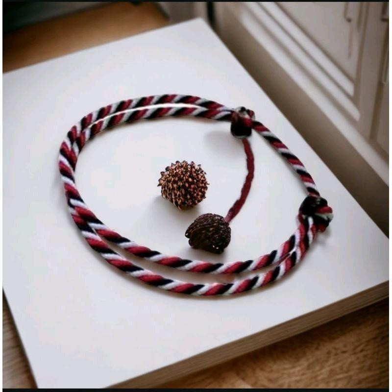 Gelang Tridatu Khas Bali 1mm Merah Putih dan Hitam//Gelang Khas Bali