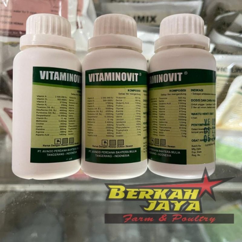 KLINIK HEWAN - VITAMINOVIT 100ml Multivitamin Asam Amino Hewan