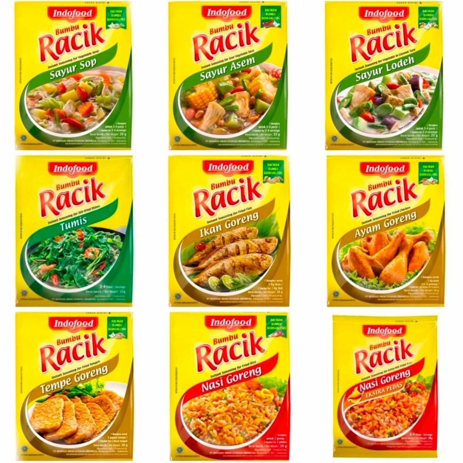 INDOFOOD BUMBU RACIK RENCENG 1 RENCENG/10 PICS