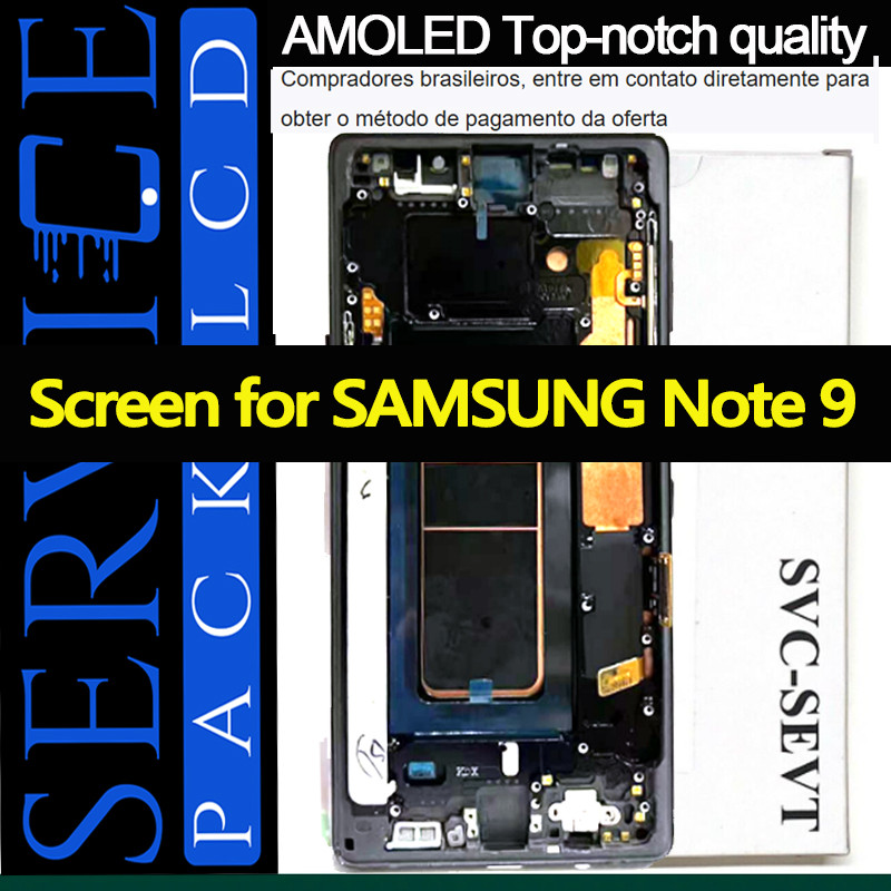 Top-notch quality Super AMOLED Display for Samsung Note 9, N960F,LCD Touch Screen Repair Parts, Test