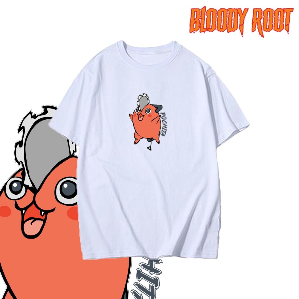 Kaos Pochita Chainsaw Man / T-shirt Anime Chainsaw Man Pochita Denji