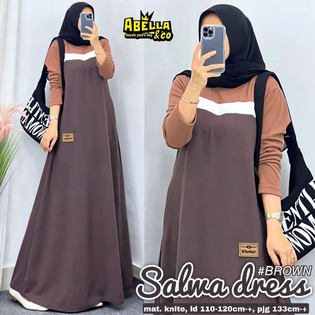 ada grup reseller mau join tanyakan admin alya store Salma Dress Polos Wanita Gamis Wanita alya stor
