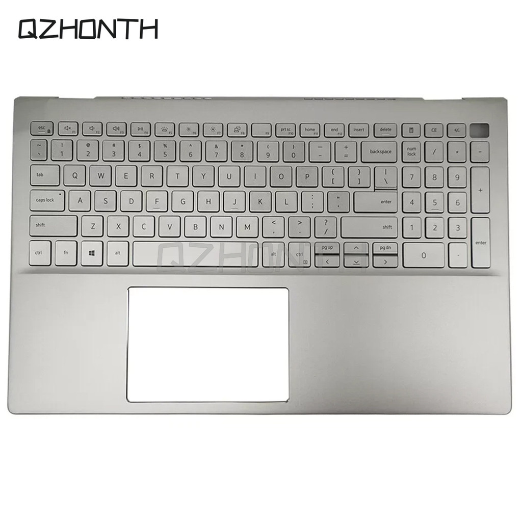 New For Dell piron 15 5501 5502 5504 5505 Palmrest with Backlit Keyboard Silver 6XCC3 06XCC3 156