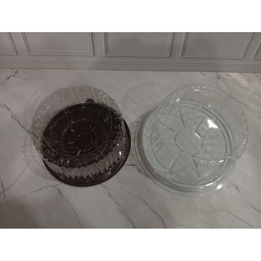 Mika Tumpeng Mini Polos Coklat Isi 10 Set - Diameter 15 dan 20cm