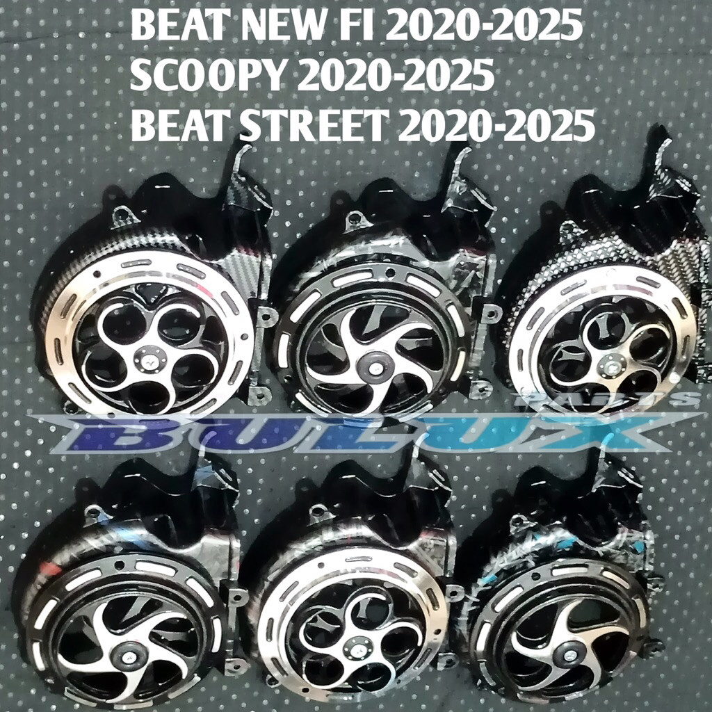 FAN COVER TUTUP KIPAS MAGNET MESIN BEAT DELUXE STREET SCOOPY PRESTIGE KARBON SPINER CARBON SPINNER
