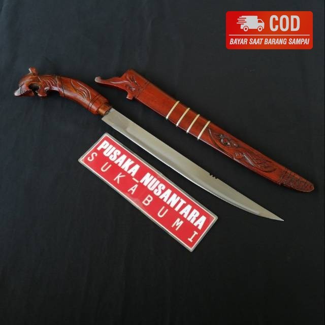 PERKAKAS SUKABUMI TERLARIS - GOLOK MACAN MOTIF PEMOTONG DAGING ( BAYAR DITEMPAT )