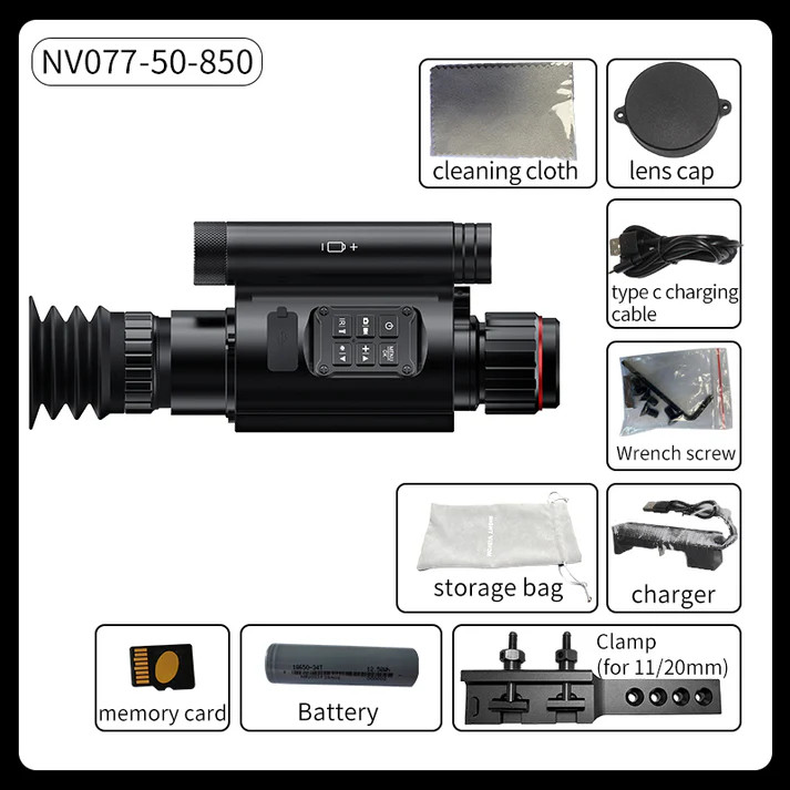 NVH Plus Vision Night Vision Monocular NV077-850-50 WIFI