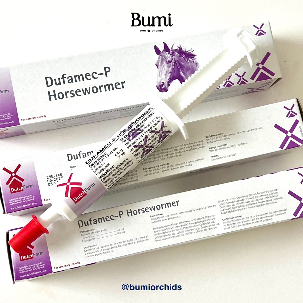 Dufamec-P Horsewormer 25gr Obat Cacing Kuda Dutch Farm