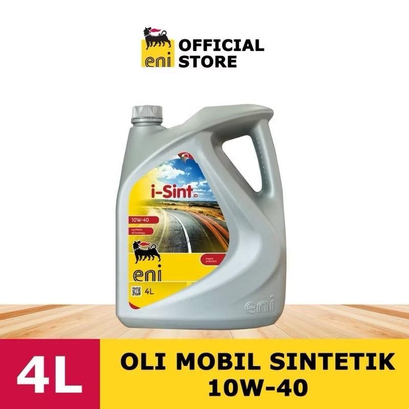 Oli Mobil Eni I-Sint SAE 10W-40 4 Liter Full Sintetik Pelumas Oli Mesin Mobil Bensin 4 Liter Agip En